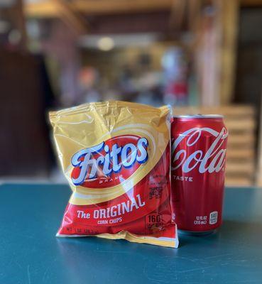 He gave me a free bag of Fritos while I was waiting! Thanks.