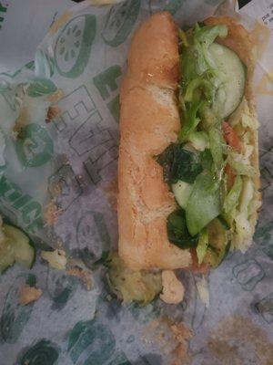 Sweet onion teriyaki chicken sub