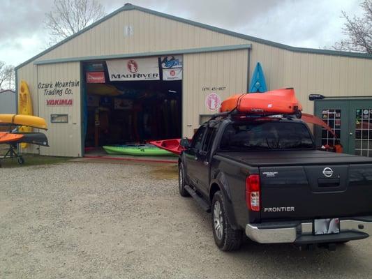 Ozark Mountain Trading Company building and showroom.