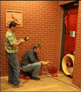 Foam Engineers provides blower door testing at Busch Stadium.