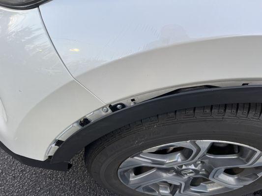 Damage caused by Ocean Honda service department