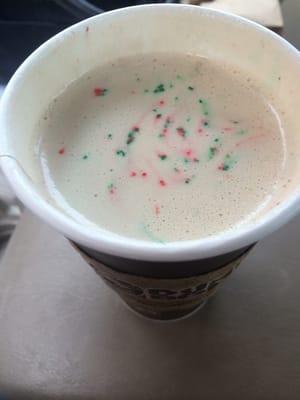 Sugar cookie seasonal latte.