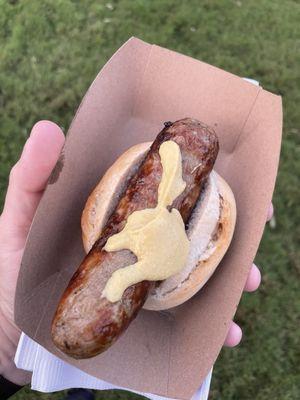 Bratwurst from Hollerbach's during Oktoberfest