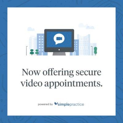 Contact us for more information, or set your first video session up through our online scheduling system on our website.