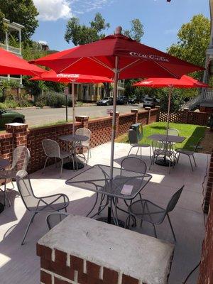 Outdoor dining area