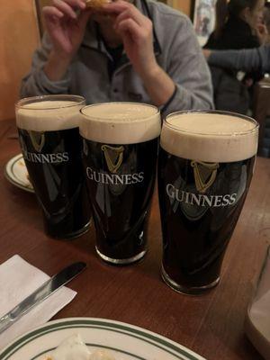 Perfect pours of Guinness