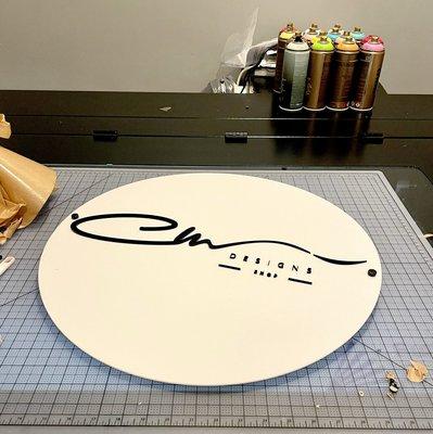 20" Custom Circular Acrylic Sign