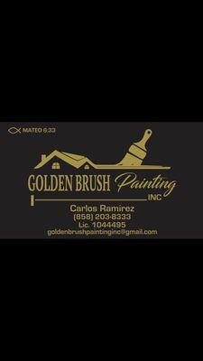 Golden Brush Painting