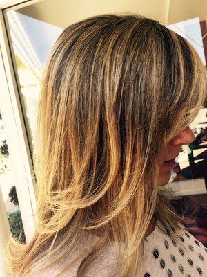 Summer Golden Blonde Highlights by Lisa. Call for your appointment today.