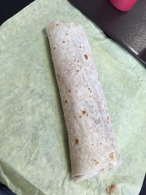 Bean, Cheese, and Rice Burrito