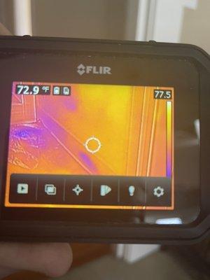 At Simple Plumber we a Thermo image camera to help find leaks, back in the day we used sledgehammers!