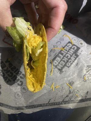 Bear meatless crunchy snack taco