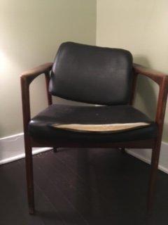 original chair had darker stain on walnut