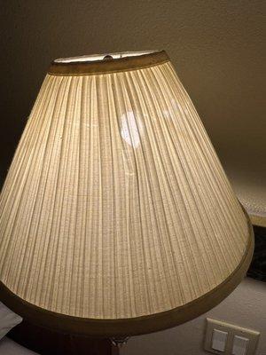 Dusty, brown, yellowed lamps