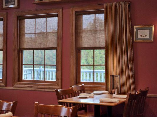 Restaurant interior.