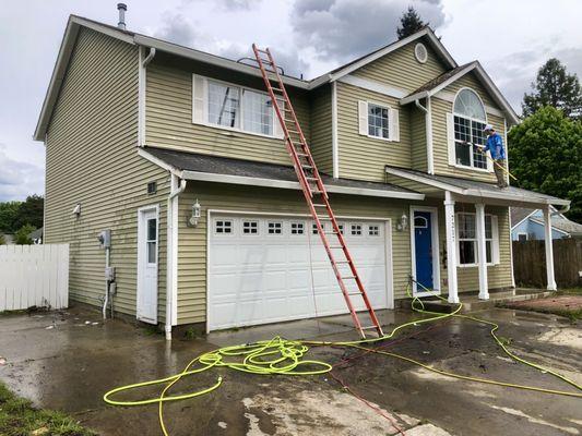 Home owner wanted his property washed and ready for the market!