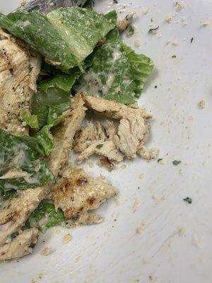 Crumbly dry chicken