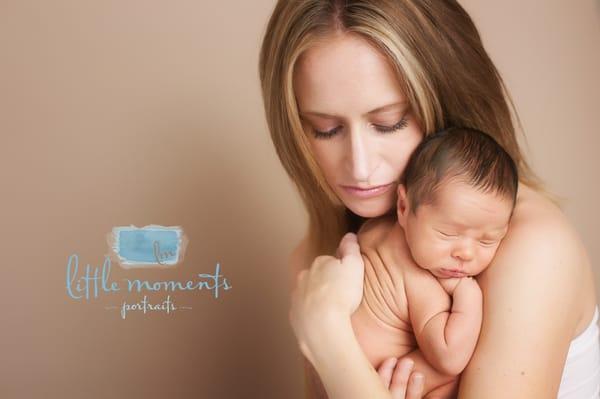 Mother and Baby Newborn Portrait