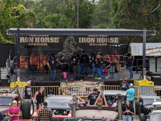 Thrills at the Rat Rod BASH! Hot rods, live tunes, and the best biker vibes at Iron Horse Saloon. #HotRods #BikerLife"