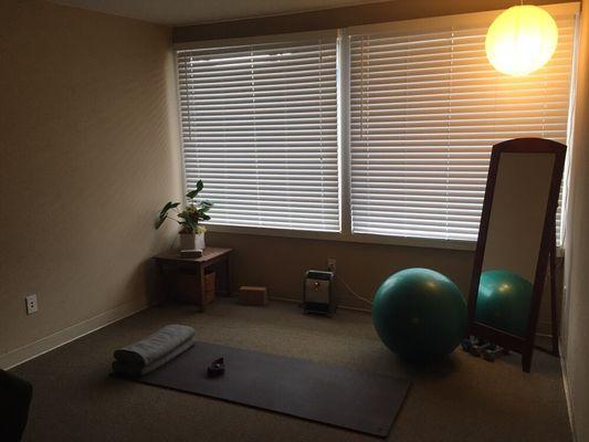 Yoga/movement therapy space