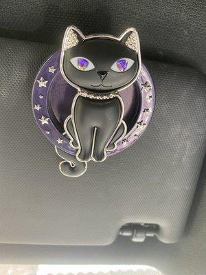 Found this sexy purple and black pussy for my visor she's purrrrrty  and matches my purple beast ;)