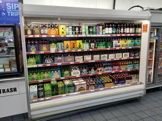 Part of craft beer section