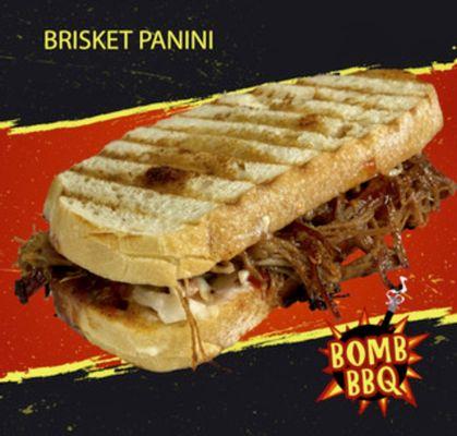 Brisket or pulled pork Panini--- yum!!!