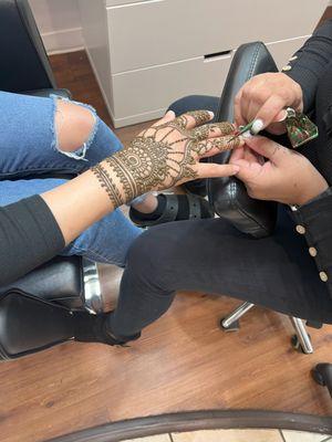 Henna application services available! please call for appointment