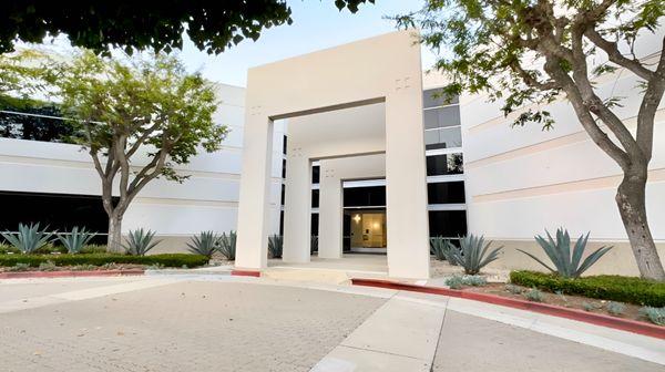 Front entrance to our modern building