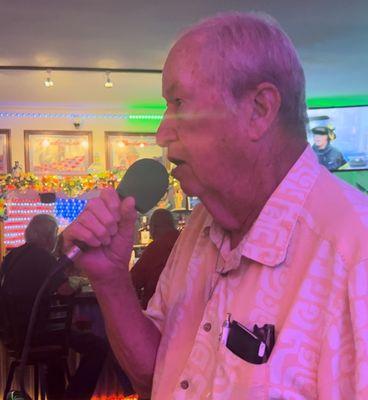 This is Terry singing karaoke on Friday night 7-11 pm post 574 Moreno Valley