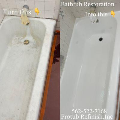 Bathtub reglaze service 
Text a photo of your project to 
562-522-7168 for a quote today