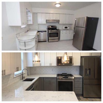 Mount Erie - Before and After kitchen remodeling