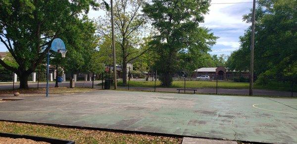 Hockey action or basketball court