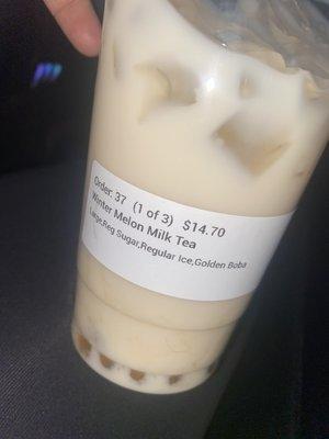 Wintermelon Milk Tea