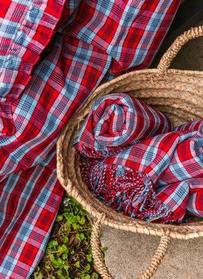 Nantucket Plaid Beach Towels