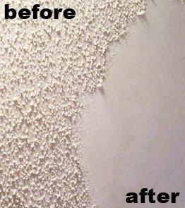 Popcorn Removal Before And After