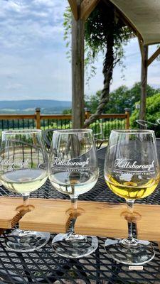 White wine tasting