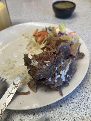 Side plate to beef soup bowl