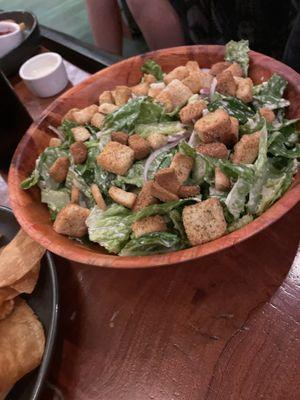 Yuuuuuge Caesar salad $15