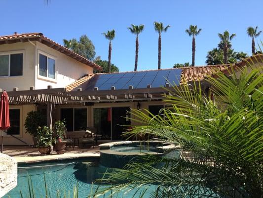 A 5.40kW SunPower solar system in Escondido, CA.