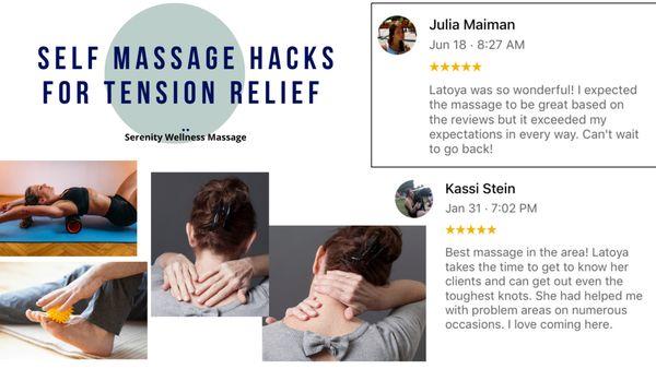 Join my monthly self massage classes online. 
Start feeling good again from the comfort of your own home!