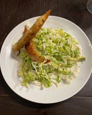 Deconstructed Caesar salad