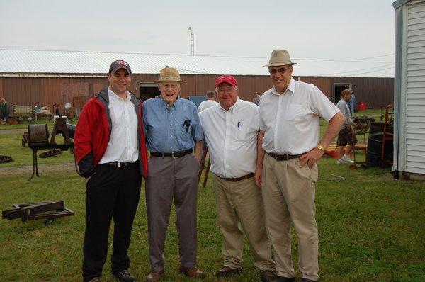 Our Auction Team:  Jonathan White, Bud White, BurkeThomas, and Dave White