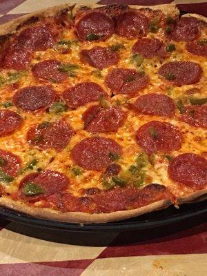 Pizza pie too! (Jalapeño and Pepperoni)