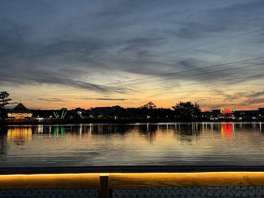 Gorgeous sunset on the floating bridge