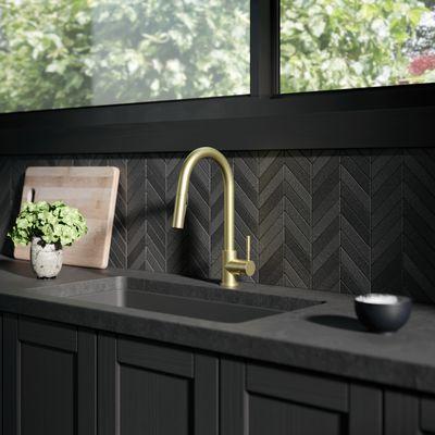 ZLINE Gemini Pull Down Kitchen Faucet in Champagne Bronze (GEM-KF-CB)