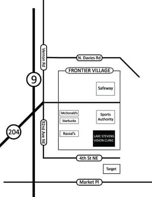 Map (Located at South east corner of Frontier Village)