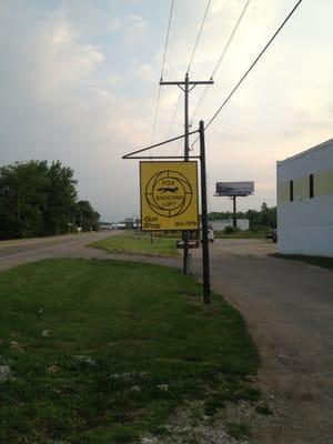 Sign on Highway 444.