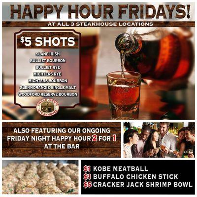 Experience the ENERGY at Jack's all new Happy Hour Fridays! 4-7pm