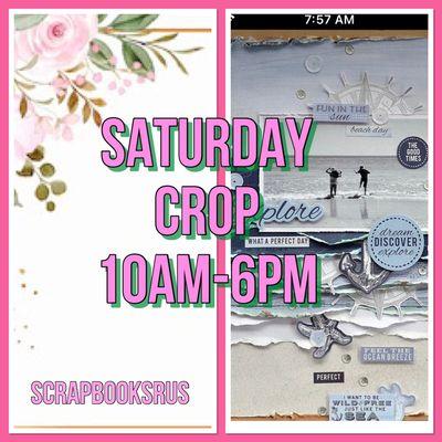 Scrapbooksrus Saturday Crops Last Saturday Of the Month